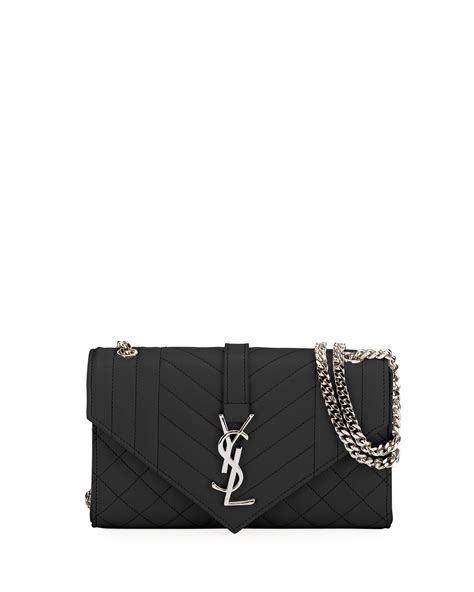 ysl white bag silver hardware.